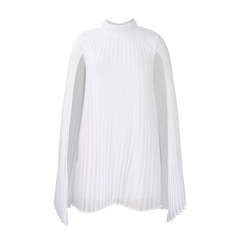 ⌛Limited-Time Offer-Women's Round-Neck Cape Sleeve Mini Dress