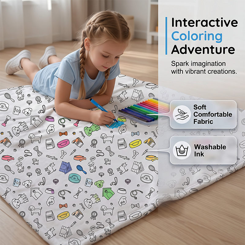 ⌛Limited-Time Offer-Creative Cozy Coloring Blanket Kit
