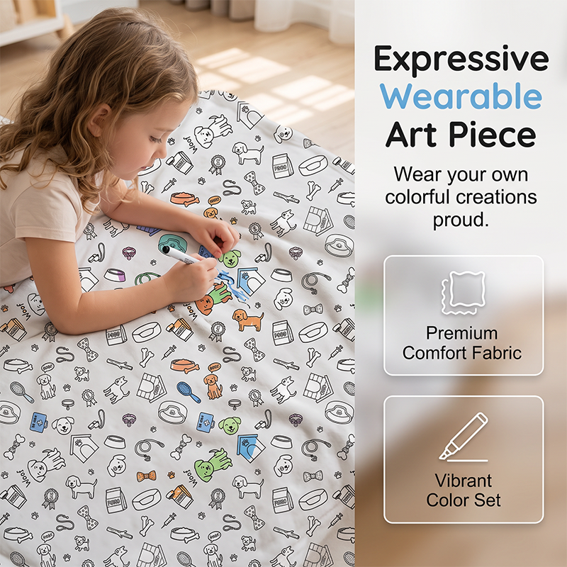 ⌛Limited-Time Offer-Creative Cozy Coloring Blanket Kit