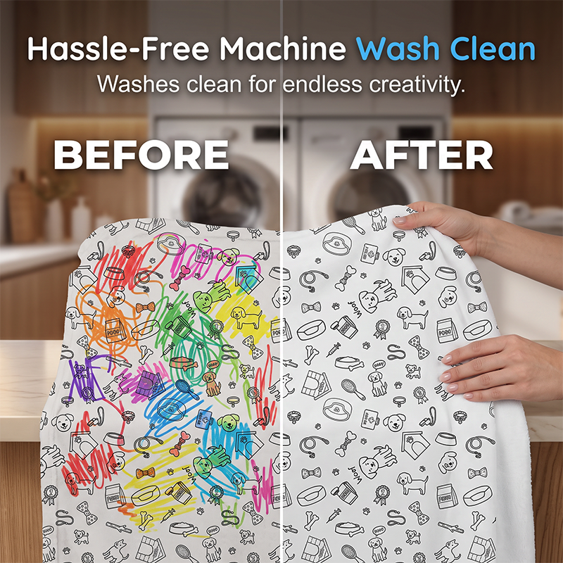 ⌛Limited-Time Offer-Creative Cozy Coloring Blanket Kit