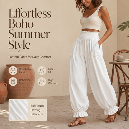 ⌛Limited-Time Offer-Women's Casual Ruffle Hem Lantern Pants