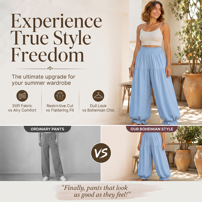 ⌛Limited-Time Offer-Women's Casual Ruffle Hem Lantern Pants