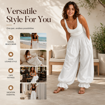 ⌛Limited-Time Offer-Women's Casual Ruffle Hem Lantern Pants