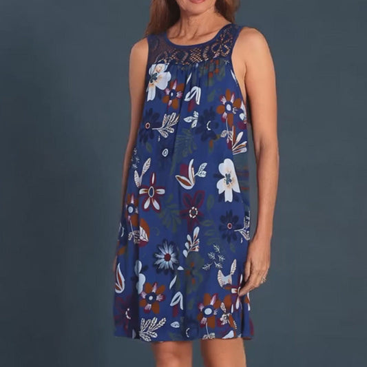 💖Last Day 50% OFF💖💃Stylish women's sleeveless dress with a print