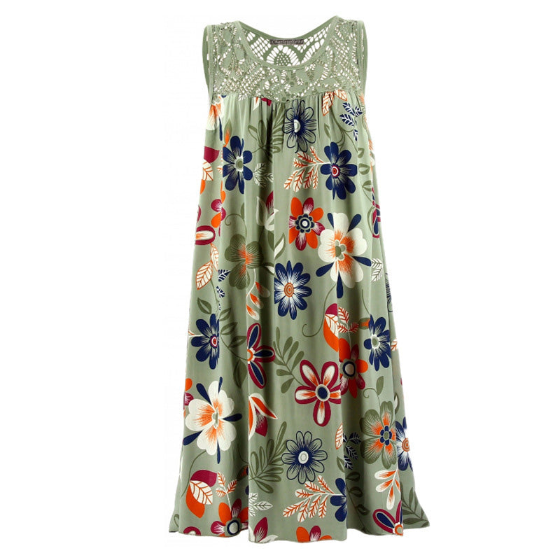 💖Last Day 50% OFF💖💃Stylish women's sleeveless dress with a print