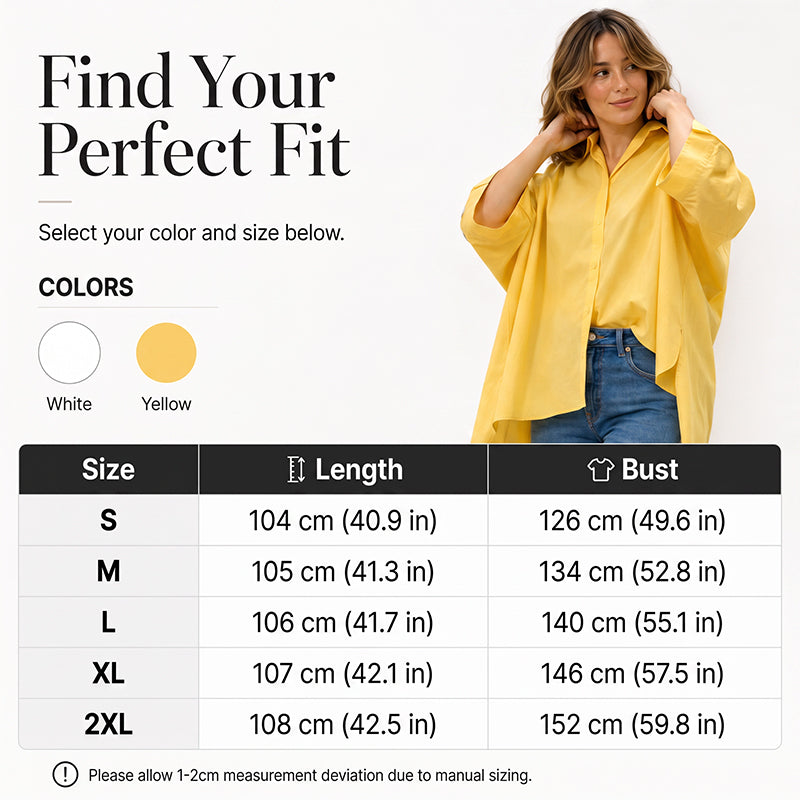 ⌛Limited-Time Offer-Women's Oversized Asymmetrical Shirt with Eyelet Details