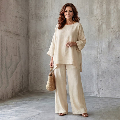 🌿New Arrivals & Special Offers-Women's Casual Linen Blend 2-Piece Set
