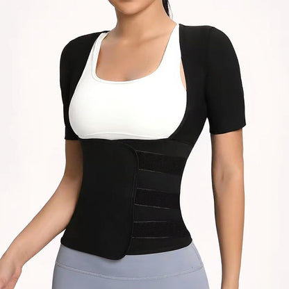 🎉 2026 Sale — Over 25,000 Sold 💞 Thermal Compressive Body Shaper – Fitness Workout Top 🌸