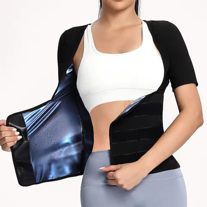 🎉 2026 Sale — Over 25,000 Sold 💞 Thermal Compressive Body Shaper – Fitness Workout Top 🌸