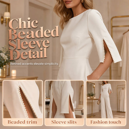 Elegant Beaded Slim Jumpsuit