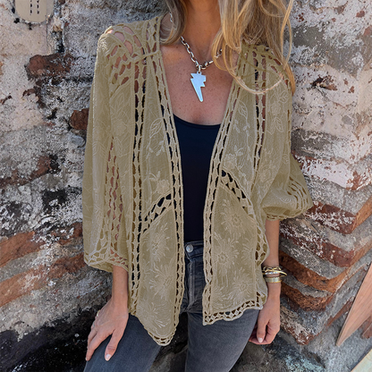 ⌛Limited-Time Offer-Women’s Hollow-Out Open-Front Cover Up