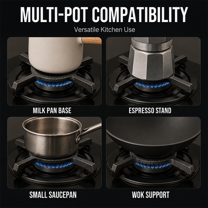 ⌛Limited-Time Offer-4-Prong Cast Iron Wok Support Stand