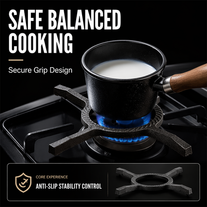 ⌛Limited-Time Offer-4-Prong Cast Iron Wok Support Stand