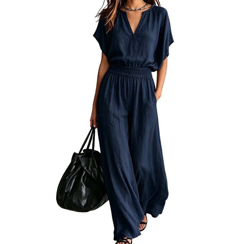 ⌛Limited-Time Offer-Women Casual Cotton Linen Loungewear Set