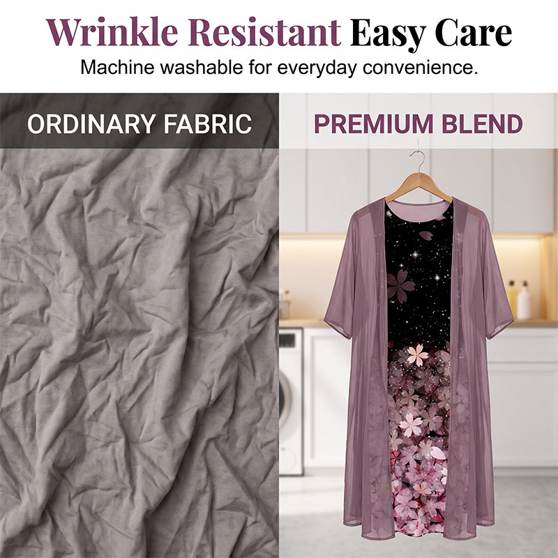 ⌛Limited-Time Offer-Flattering Floral Dress Set