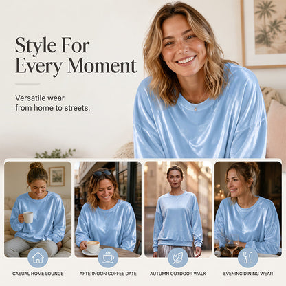 ⌛Limited-Time Offer-Women's Casual Crewneck Long Sleeve Top