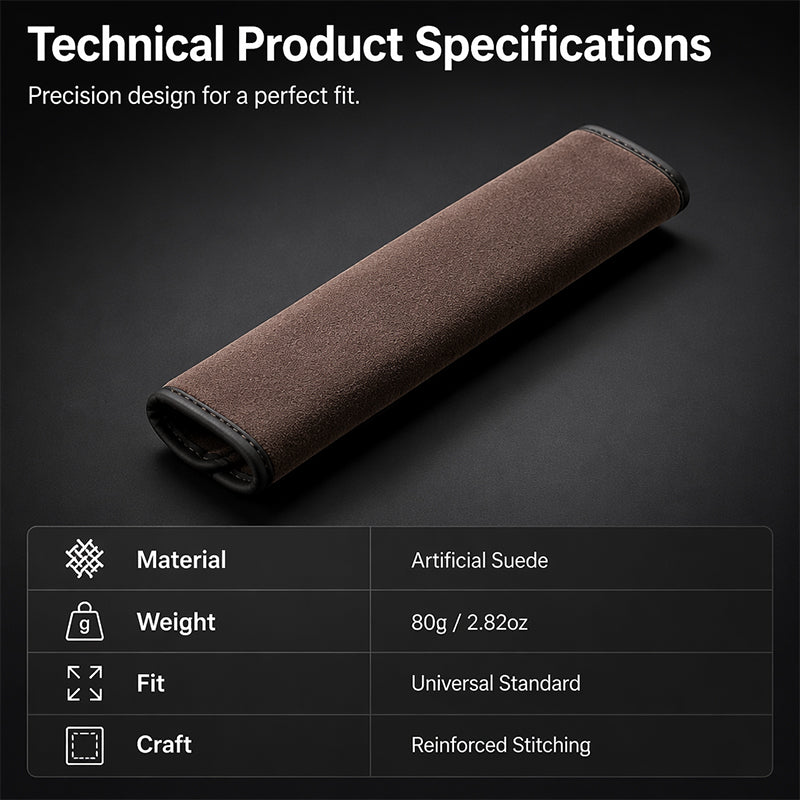 🎉LAST DAY SALE 50% OFF!!🚗Universal Faux Suede Car Seat Belt Shoulder Cover Extended Cushion Padding