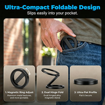 ⌛Limited-Time Offer-360 Rotating Magnetic Foldable Ring Phone Stand