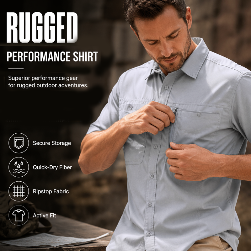 ⌛Limited-Time Offer-Men's Short Sleeve Outdoor Hiking Shirt