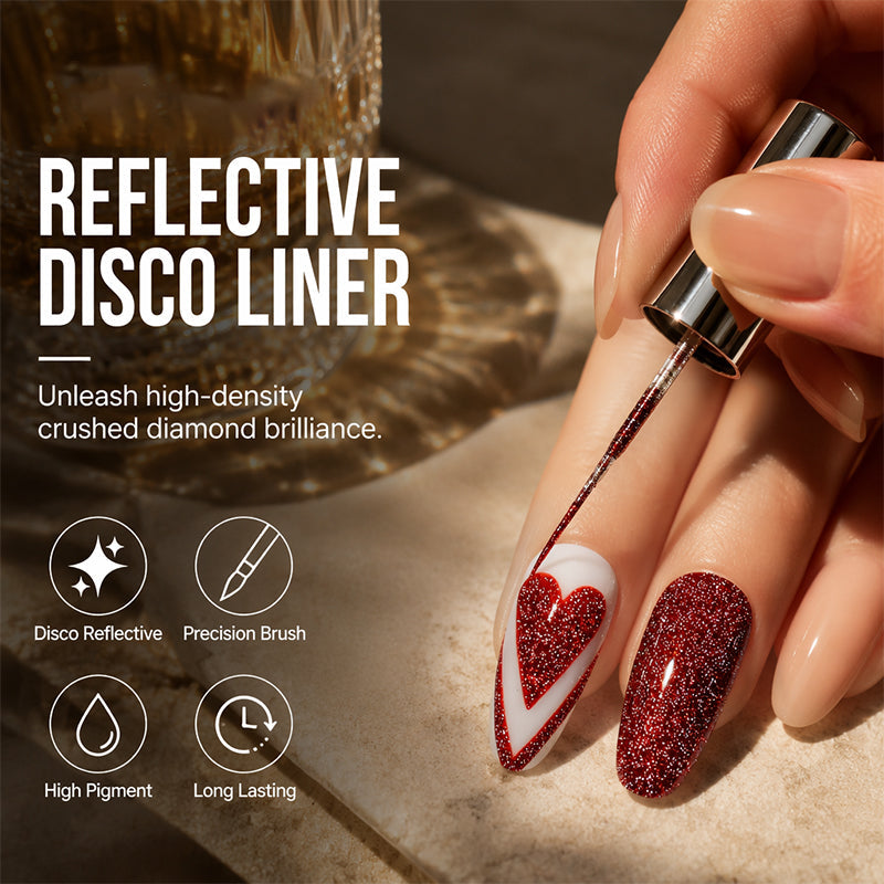 💅50% OFF FLASH SALE | Reflective Glitter Gel Nail Polish Liner