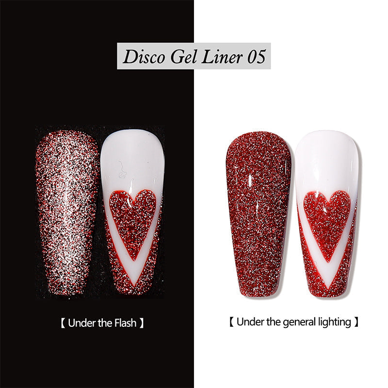 💅50% OFF FLASH SALE | Reflective Glitter Gel Nail Polish Liner