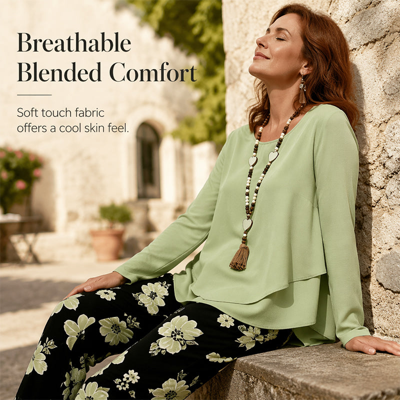 ⌛Limited-Time Offer-Women's Casual Top & Pants Two Piece Set