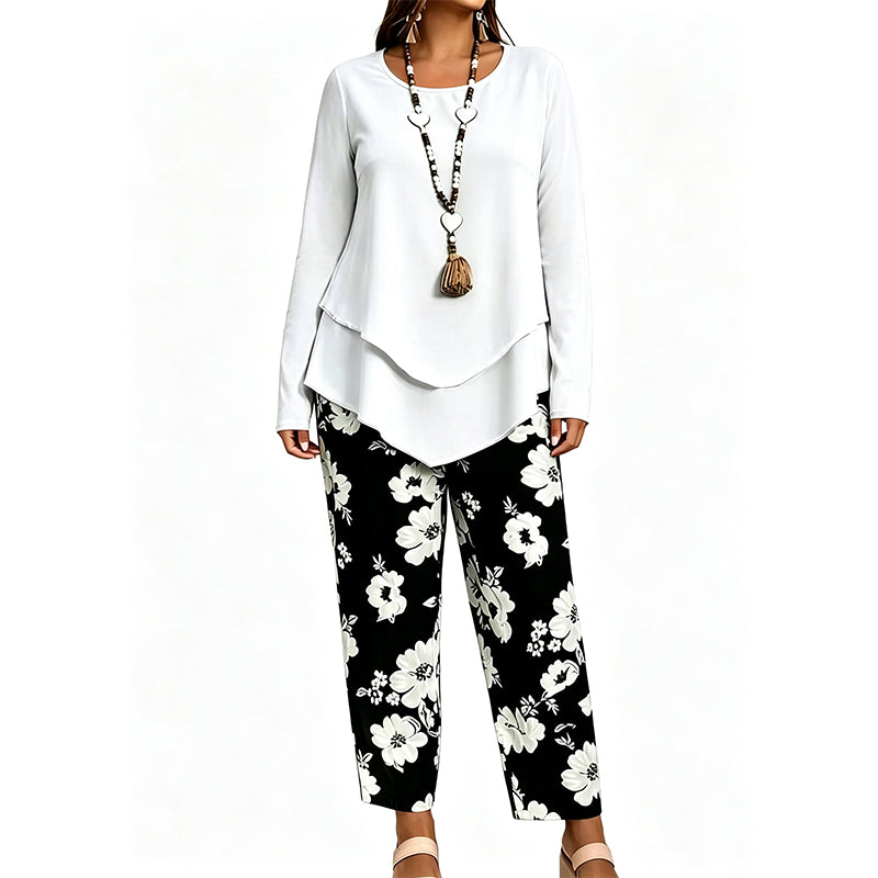 ⌛Limited-Time Offer-Women's Casual Top & Pants Two Piece Set