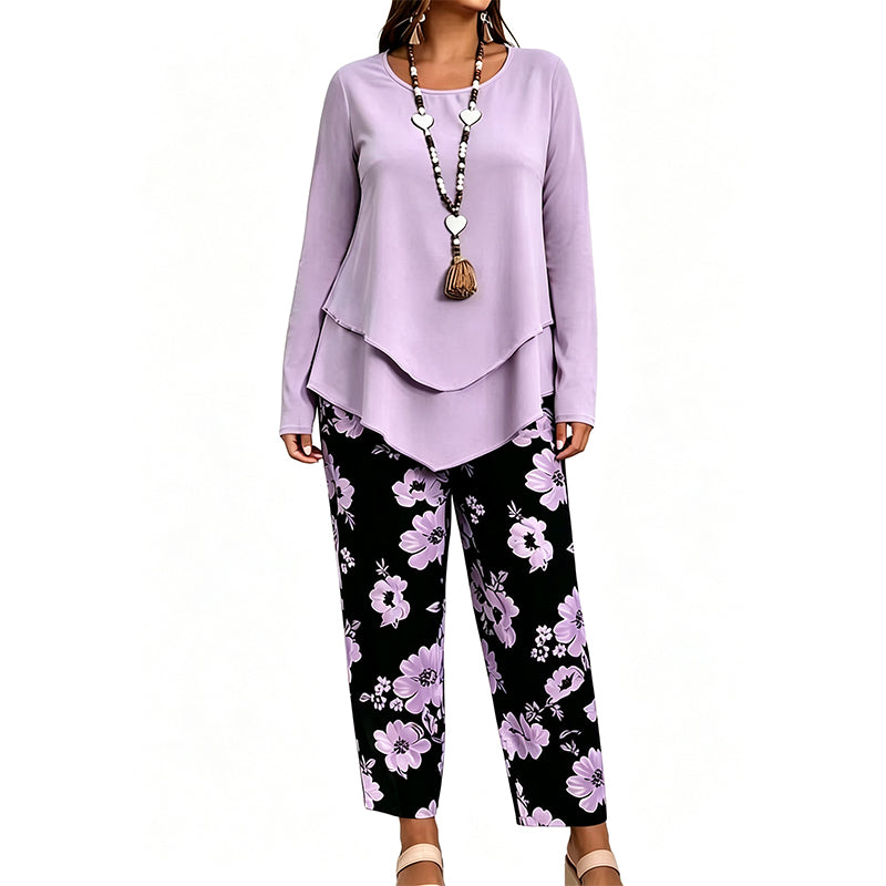 ⌛Limited-Time Offer-Women's Casual Top & Pants Two Piece Set