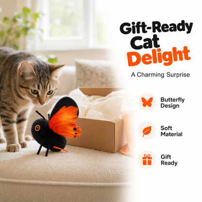 🦋🐱 Smart Sensing Flapping Butterfly Toy – 49% OFF! Motion-activated, realistic flight, interactive fun – keeps your cat engaged for hours. 🔥✨