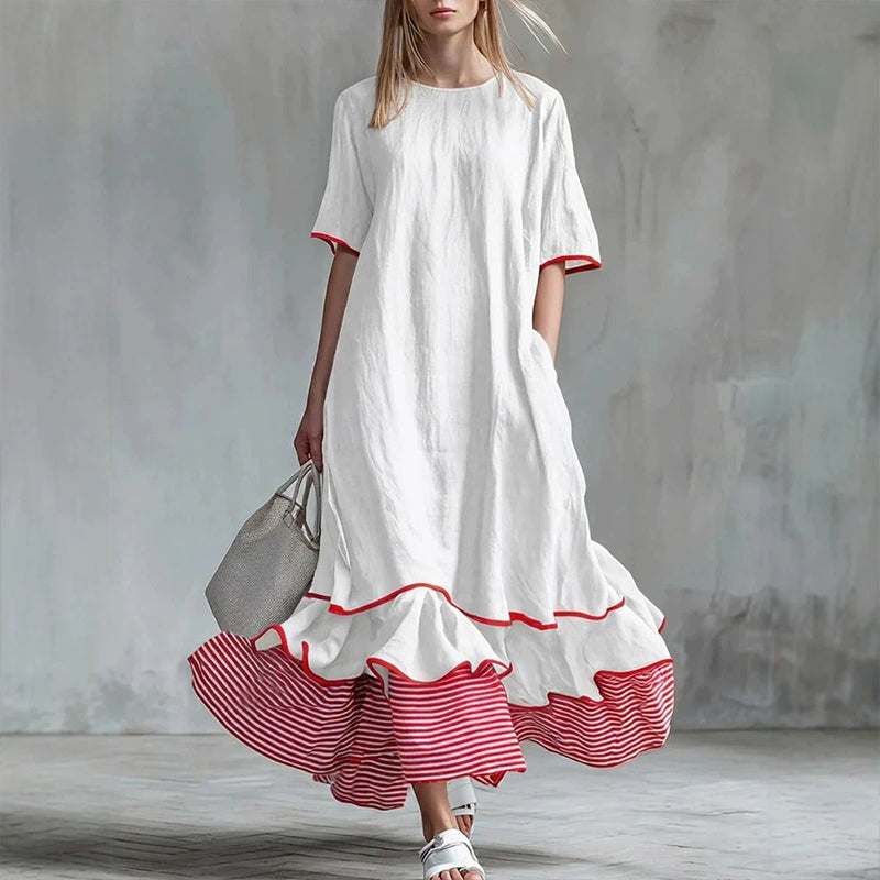 Women's Summer Tiered Ruffle Maxi Dress