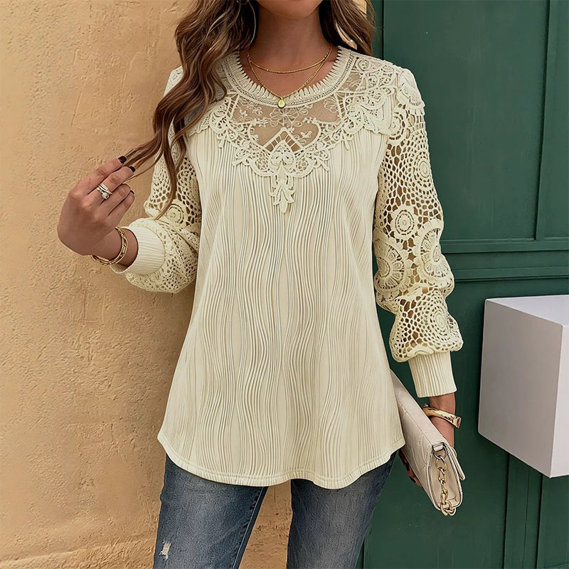 ⌛Limited-Time Offer-Women's Elegant Lace Patchwork Top