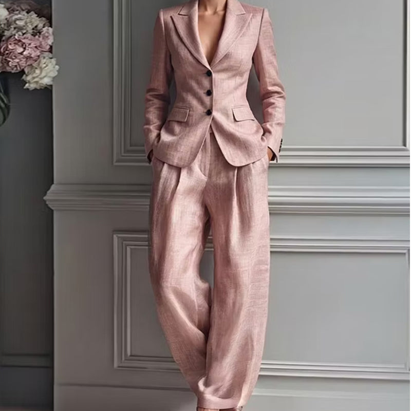 ⌛Fall Collection Launch Sale-Women's Casual Blazer & Trousers 2-Piece Suit