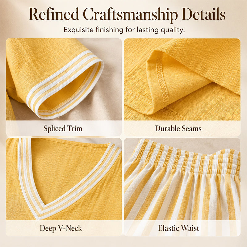 ⌛Limited-Time Offer-Women's Casual Striped Two-Piece Set