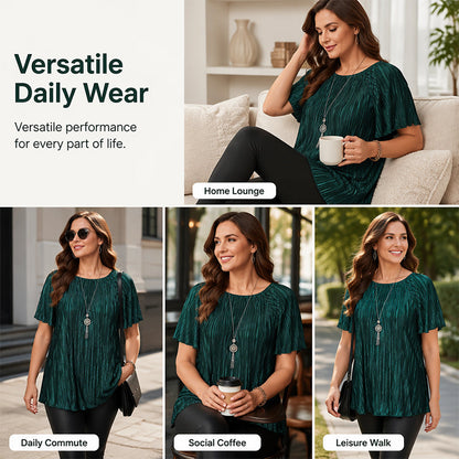 🌸New Arrivals 57% OFF!⏰Flattering Pleated Plus Blouse