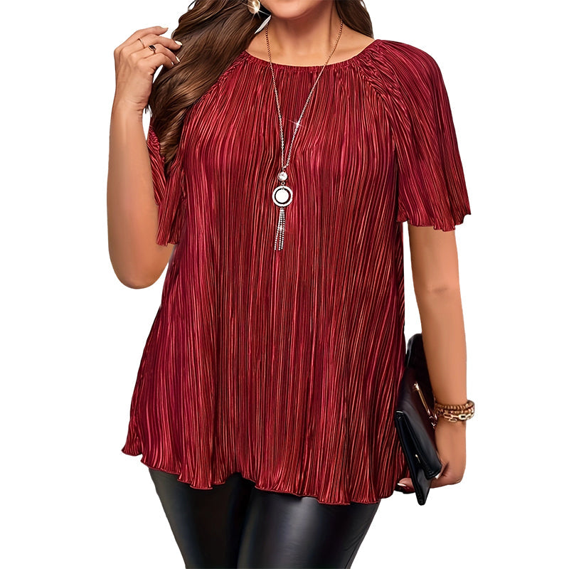 🌸New Arrivals 57% OFF!⏰Flattering Pleated Plus Blouse