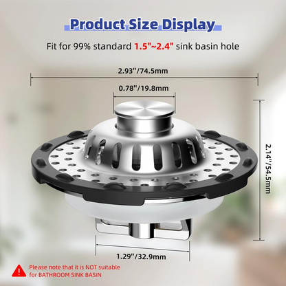 📢📢50% OFF !! ⏰Stainless Steel Kitchen Sink Strainer