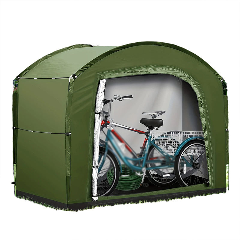 🏕️🚲Portable Weatherproof Bike Storage Shed for Bicycles & Outdoor Gear🔧