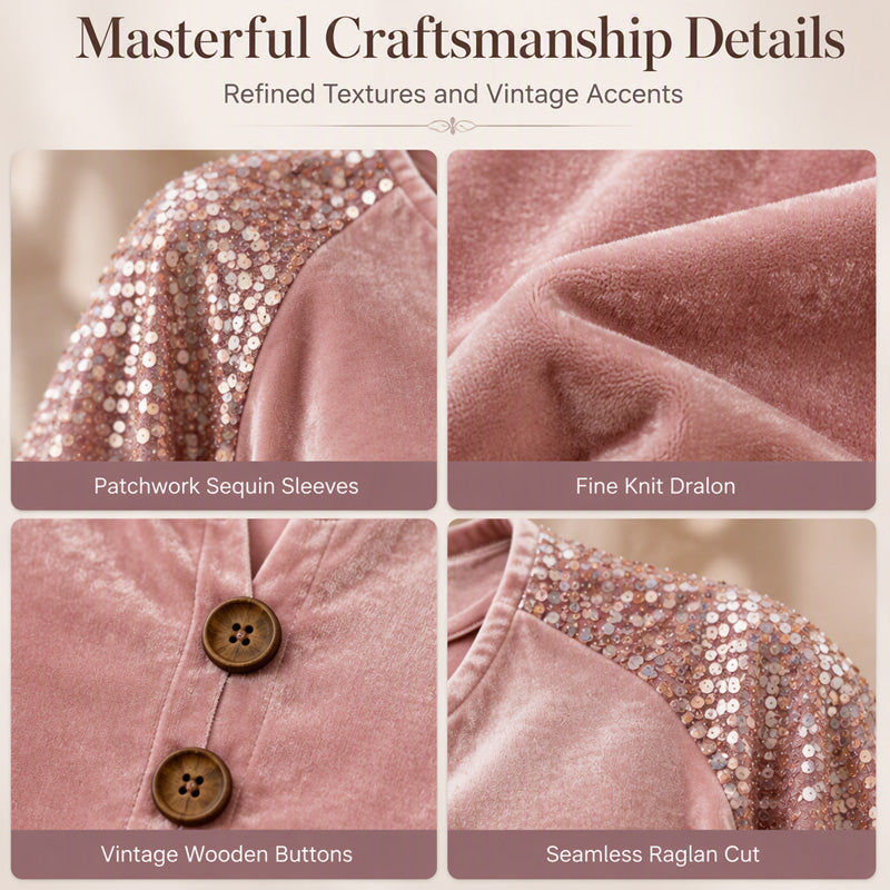 ⌛Limited-Time Offer-Women's Casual Velvet Long Sleeve Top