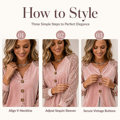 ⌛Limited-Time Offer-Women's Casual Velvet Long Sleeve Top