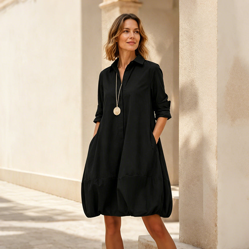 Women's Casual Button Down Shirt Dress