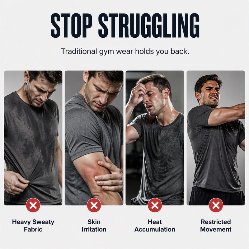 ⌛Limited-Time Offer-Men's Breathable Short Sleeve Athletic T-Shirt