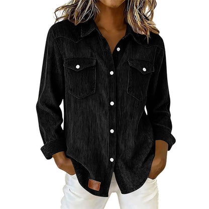 Bestseller🏆 Flap-Pocket Button-Front Top – Soft Ribbed Knit & Timeless Design for Everyday Comfort