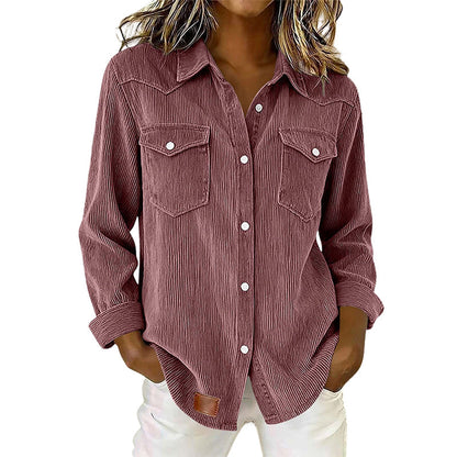 Bestseller🏆 Flap-Pocket Button-Front Top – Soft Ribbed Knit & Timeless Design for Everyday Comfort