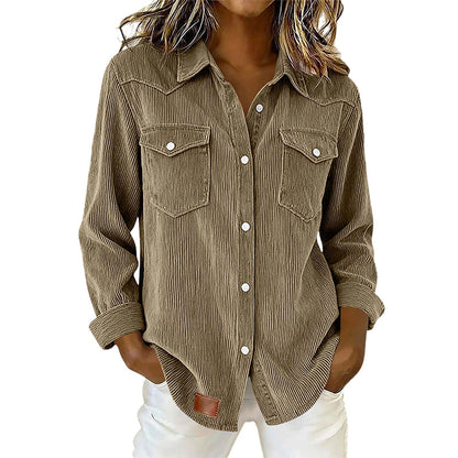 Bestseller🏆 Flap-Pocket Button-Front Top – Soft Ribbed Knit & Timeless Design for Everyday Comfort