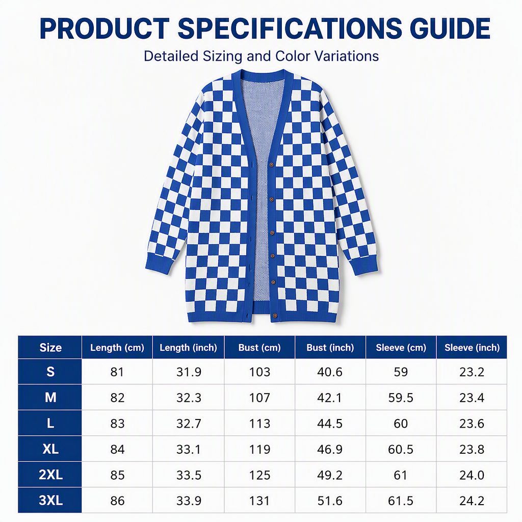 ⌛Limited-Time Offer-Women's Long Sleeve Plaid Knit Cardigan