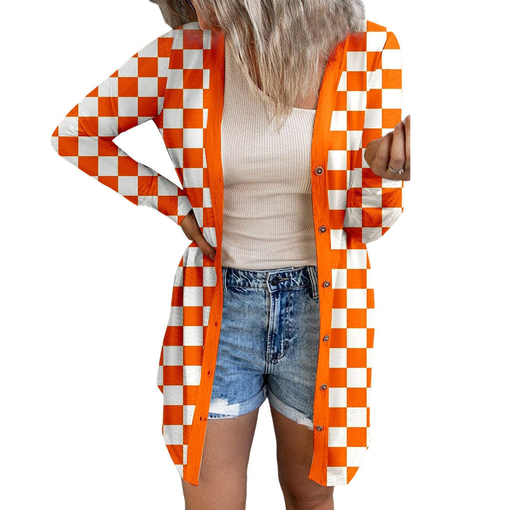 ⌛Limited-Time Offer-Women's Long Sleeve Plaid Knit Cardigan