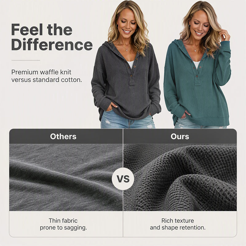 Women's Long Sleeve Casual Hoodie Top 👕 A Cosy Throw-On for Chilly Mornings & Laid-Back Days ✨