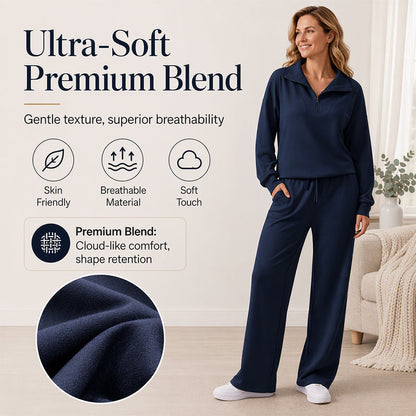✨🛍️Fresh Drop - Button-Front Top & Wide-Leg Set – Clean Lines & Breezy Comfort for Work or Weekend 🍃