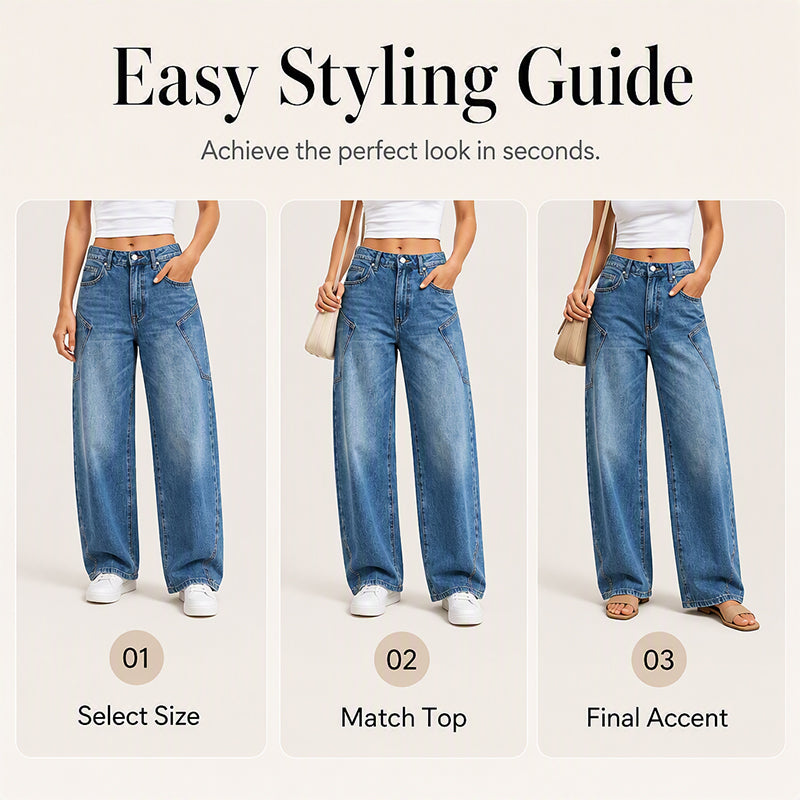 Women's Casual Wide Leg Jeans