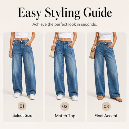 Women's Casual Wide Leg Jeans
